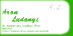 aron ludanyi business card